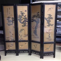 藏品(四君子玉石蒔繪四頁屏風)的圖片